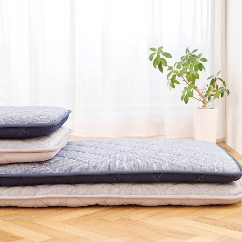 LIFELEX 強冷感3層ロングクッション グレー グレー