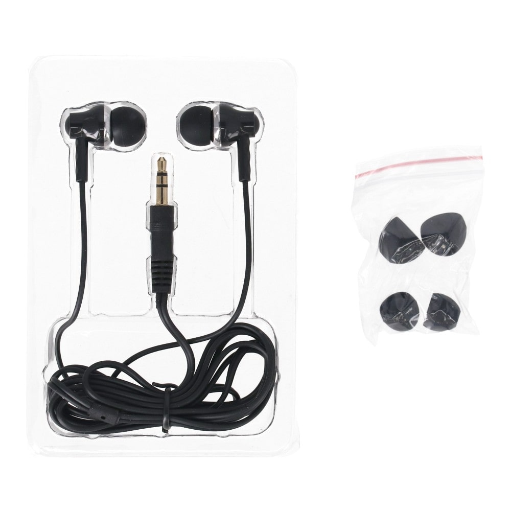 PortTech　３．５ｍｍプラグステレオイヤホン　ブラック　ＦＬ－９５（Ｂ） ブラック