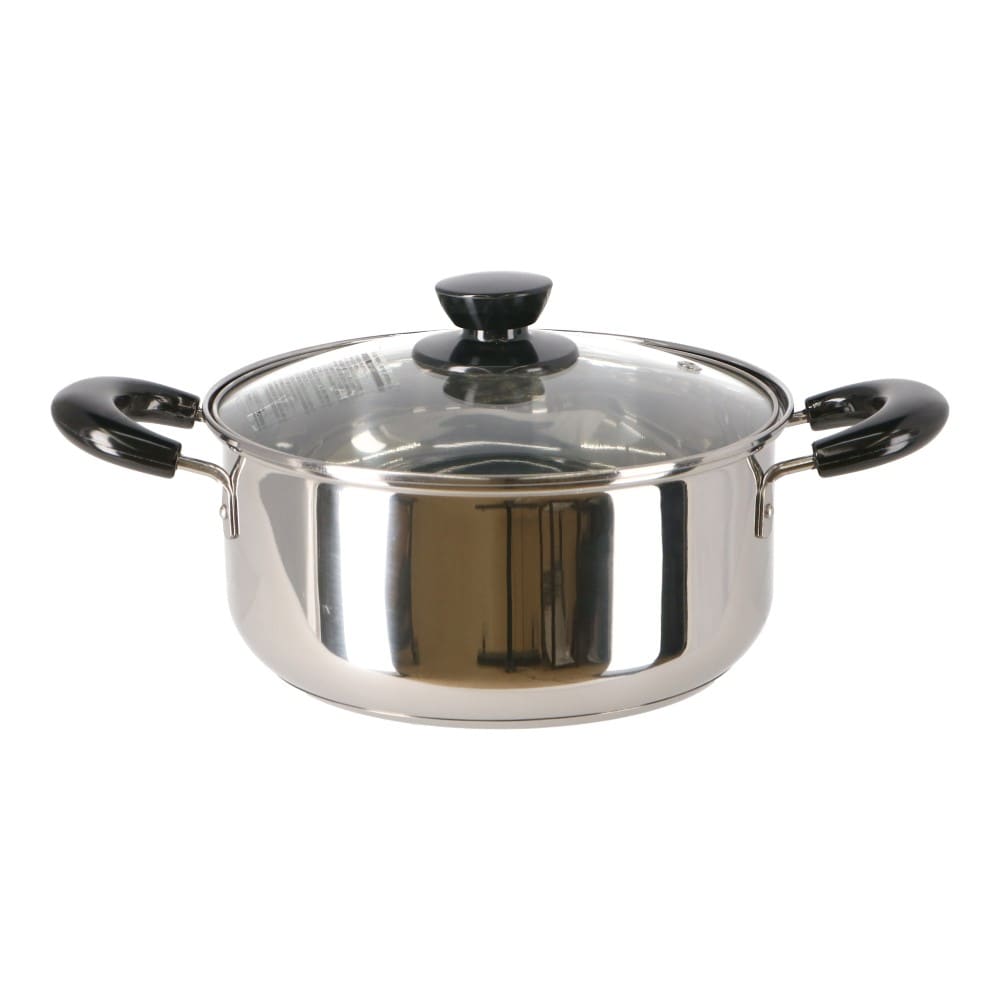 ３層底両手鍋　２２ｃｍ　ＫＨＭ０５－８１４２　ＩＨ２００Ｖ電磁調理器対応　ガスコンロ直火用 ２２ｃｍ