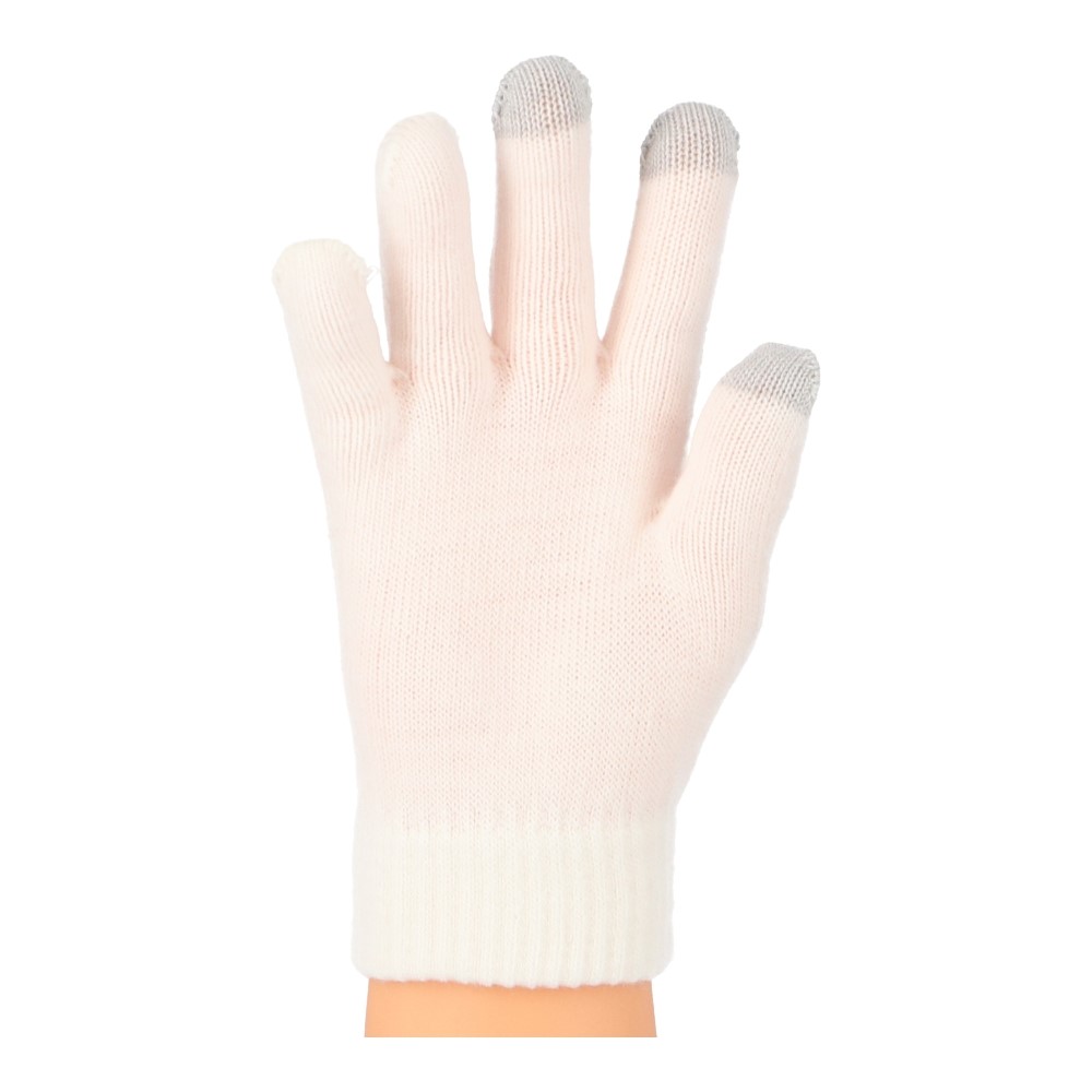 【アウトレット】LIFELEX　カジュアル手袋小　１８.５ｃｍ　タッチパネル対応　ホワイト　ＫＫＨ２０－８３３１ ホワイト