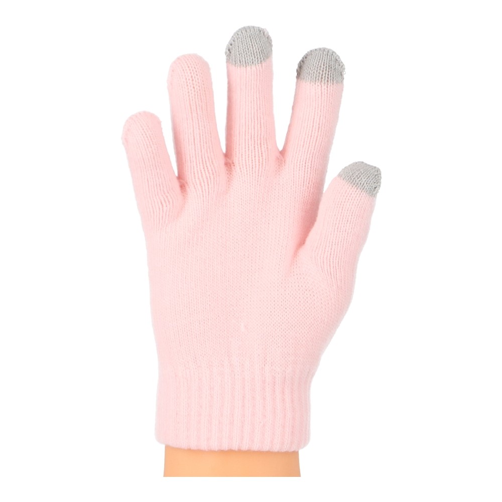 【アウトレット】LIFELEX　カジュアル手袋小　１８.５ｃｍ　タッチパネル対応　ピンク　ＫＫＨ２０－８３３１ ピンク