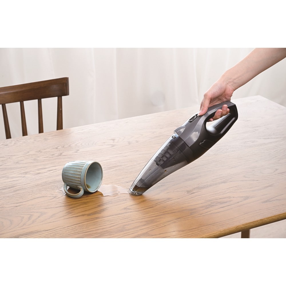PortTech　ＵＳＢ充電式ハンディクリーナー　乾湿両用　ＡＴ１２　ブラック＆グレー