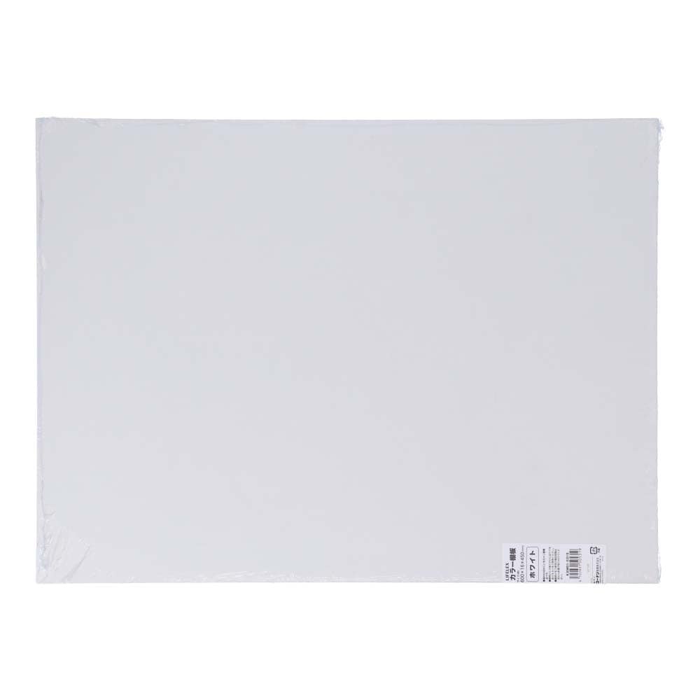 【アウトレット】カラー棚板　ホワイト(単色)　約６００×１６×４５０ｍｍ ホワイト(単色) 600×450