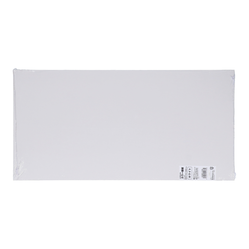 カラー棚板　ホワイト(単色)　約６００×９×３００ｍｍ 600×300