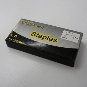 【アウトレット】ステープル　Ｌ－６　Ｗ１２×Ｈ６ｍｍ　Ф０．４８ｍｍ Ｌ－６　Ｗ１２×Ｈ６ｍｍ　Ф０．４８ｍｍ