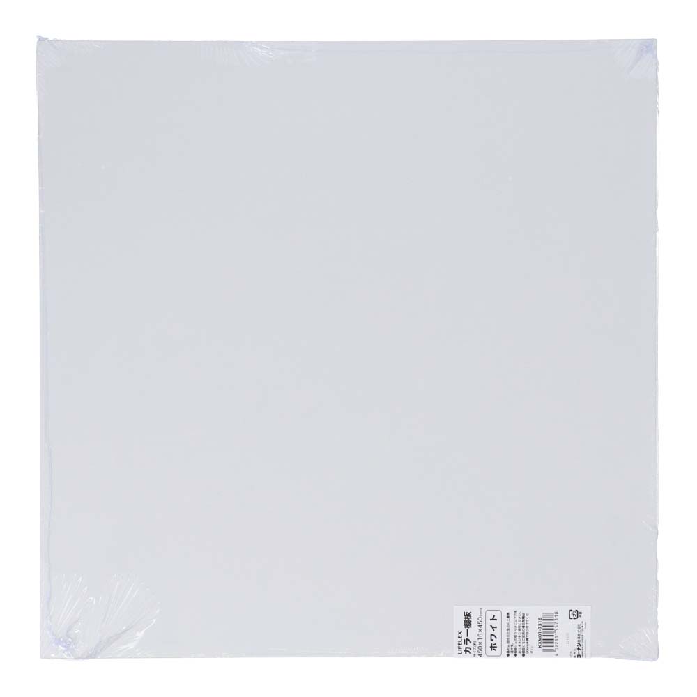 カラー棚板　ホワイト(単色)　約４５０×１６×４５０ｍｍ 450×450