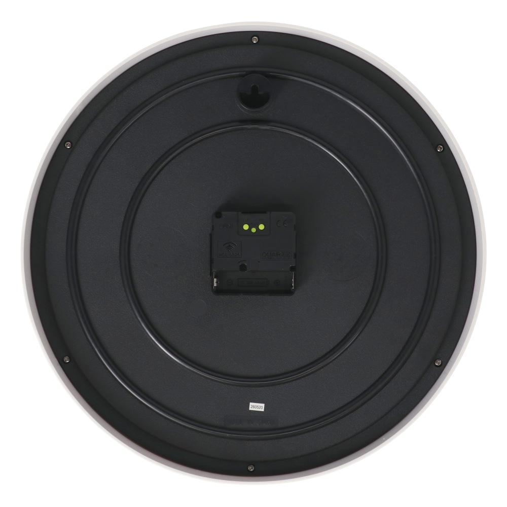 LIFELEX 電波掛時計連続秒針Φ30cm WH KO14-7997 ホワイト