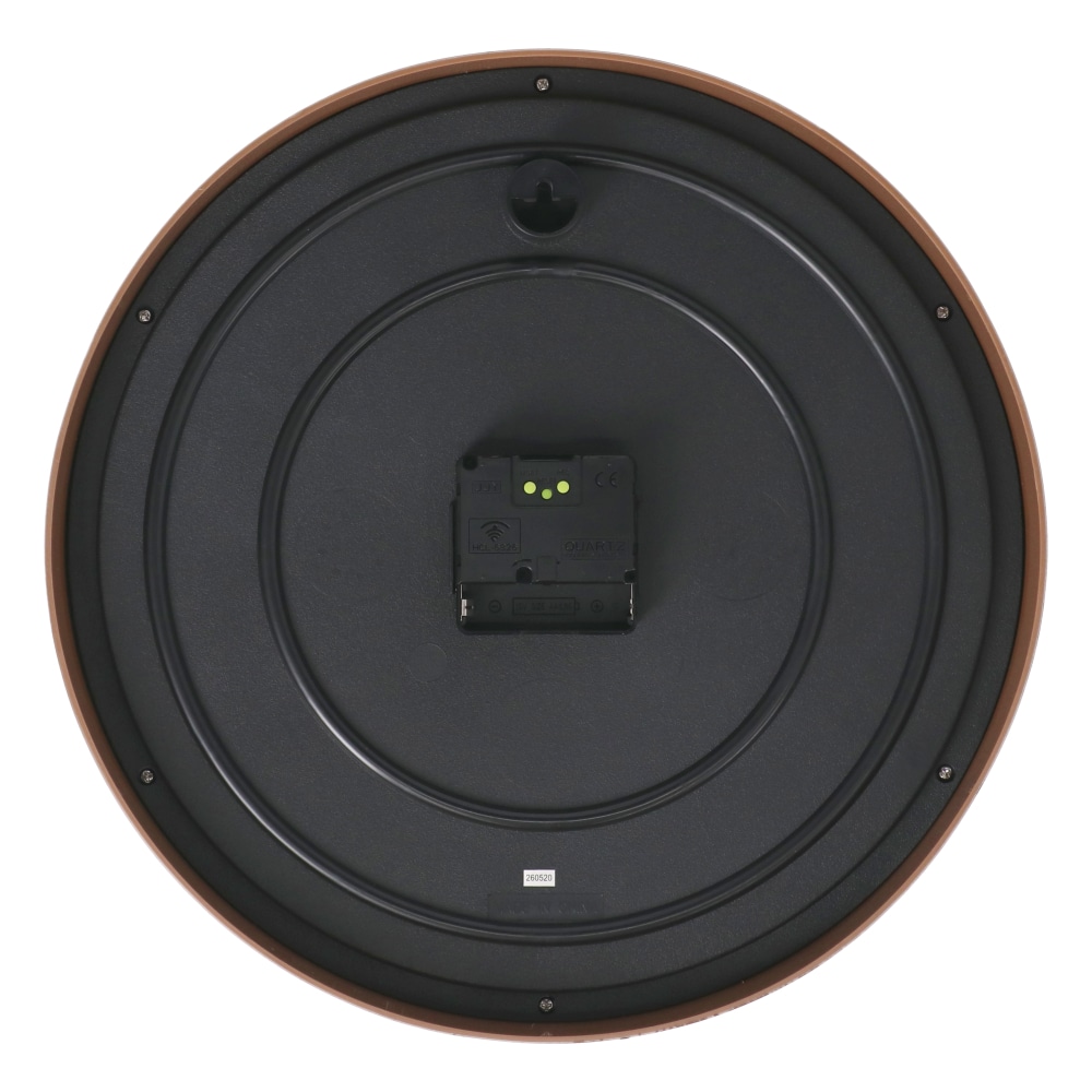 LIFELEX 電波掛時計連続秒針Φ30cm 木目 KO14-9205 木目