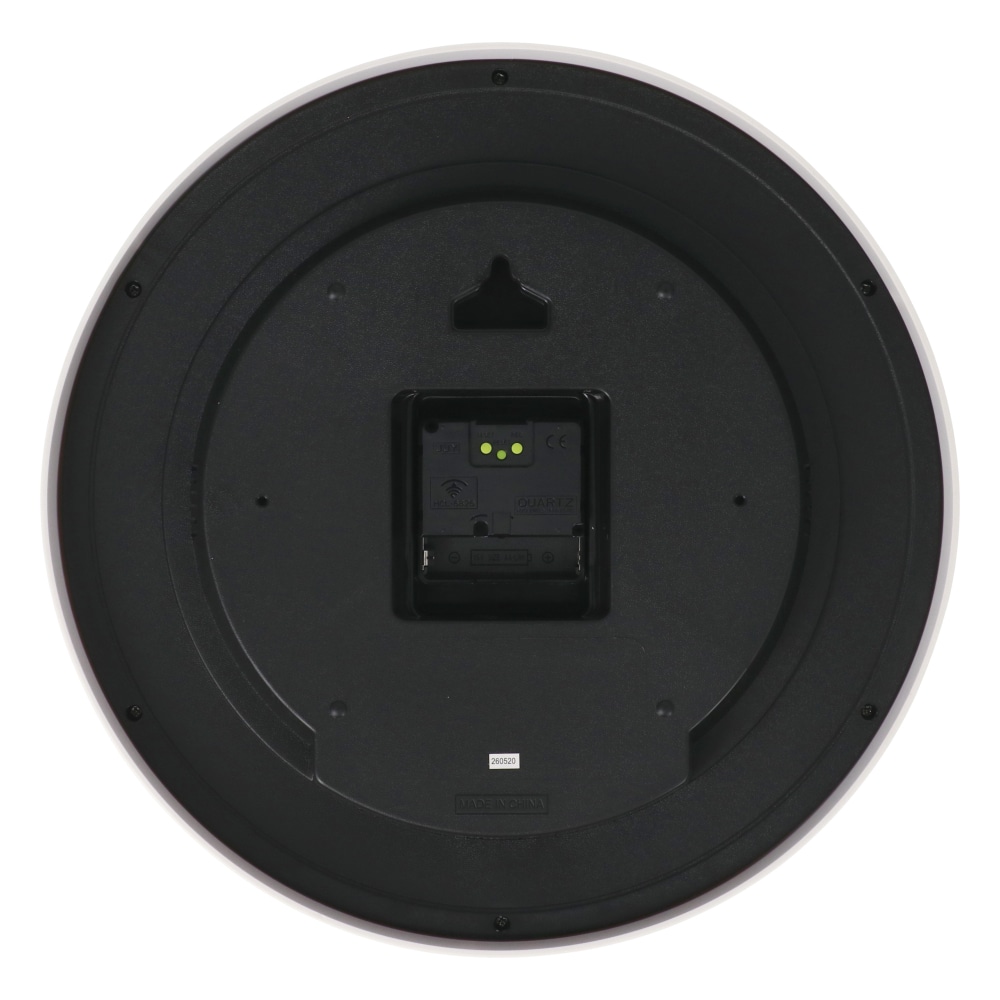 LIFELEX 電波掛時計連続秒針温湿度計付Φ30cm WH KO14-0324 ホワイト