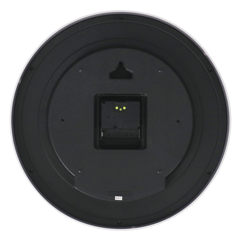 LIFELEX 電波掛時計連続秒針温湿度計付Φ30cm GY KO14-0331 グレー