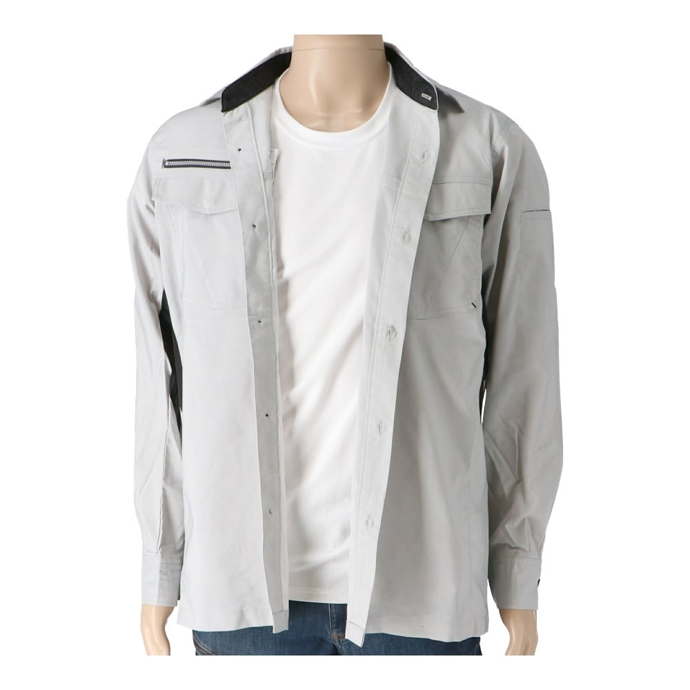 PROACT　サマーワーキングシャツ（Ｔ／Ｃ）　シルバーグレー　Ｍ Ｍ