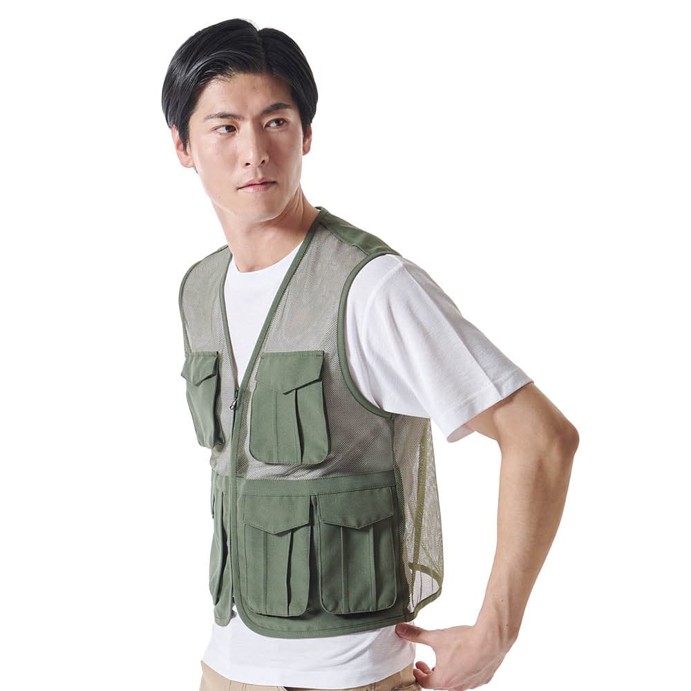 PROACT メッシュベスト カーキ Ｌ カーキ L