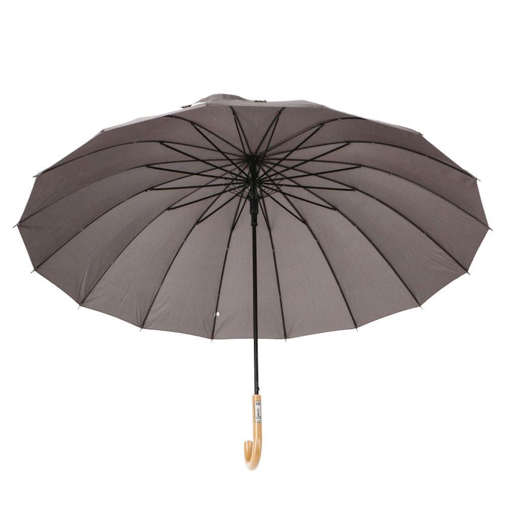 LIFELEX　紳士　１６本骨　風に強い長傘　グレー　６５ｃｍ グレー 65cm