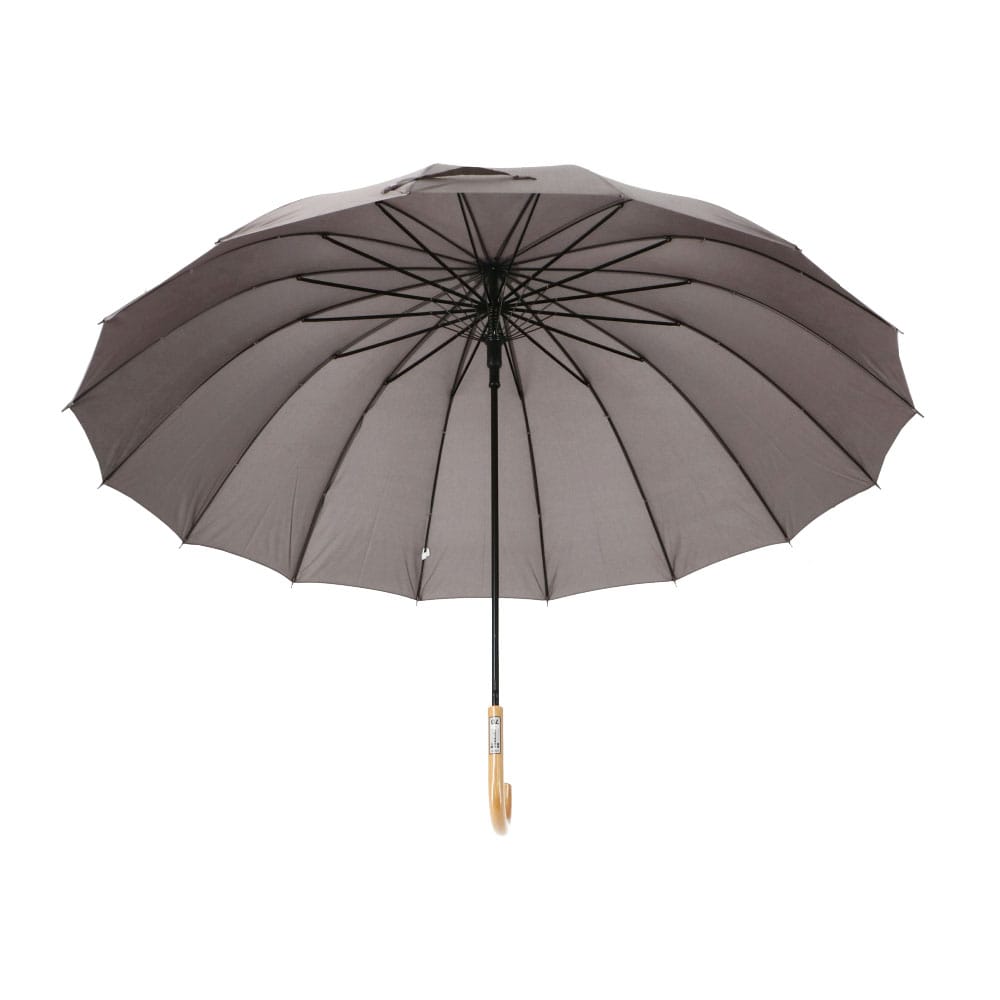 LIFELEX　紳士　１６本骨　風に強い長傘　グレー　７０ｃｍ グレー 70cm
