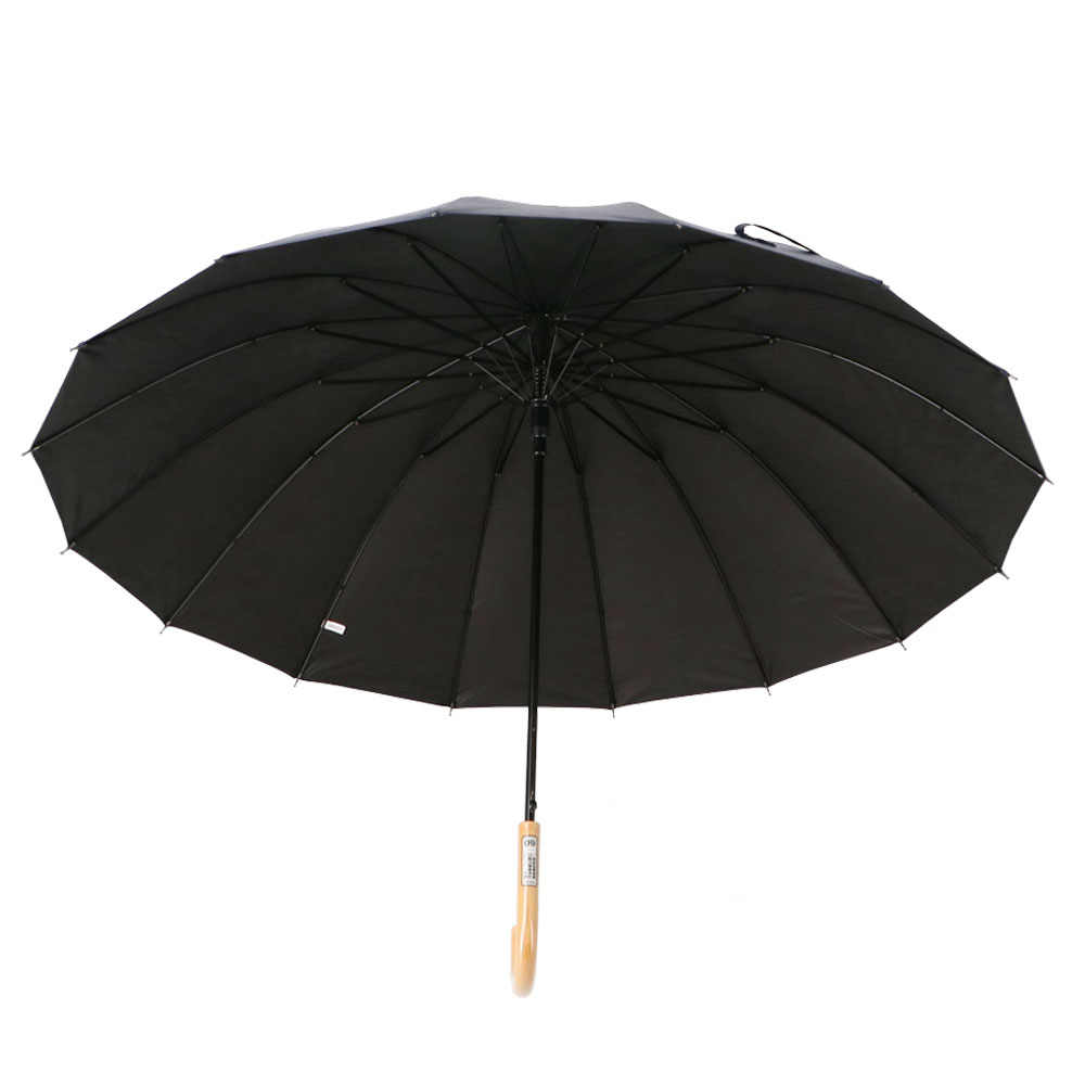 LIFELEX　紳士　１６本骨　風に強い晴雨兼用長傘　ネイビー　６０ｃｍ　ＵＶカット加工 ネイビー