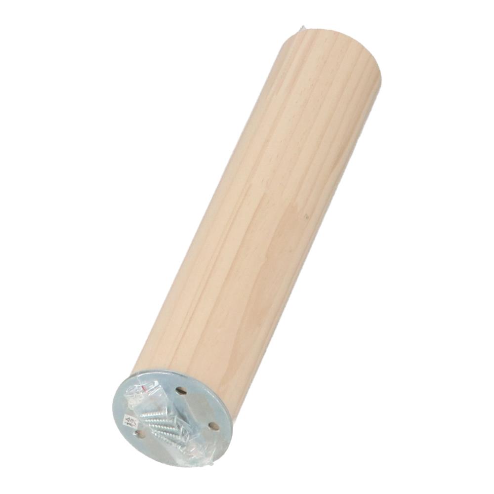 パイン脚（金具付）　６０丸×３００ＭＭ ６０丸×３００ｍｍ