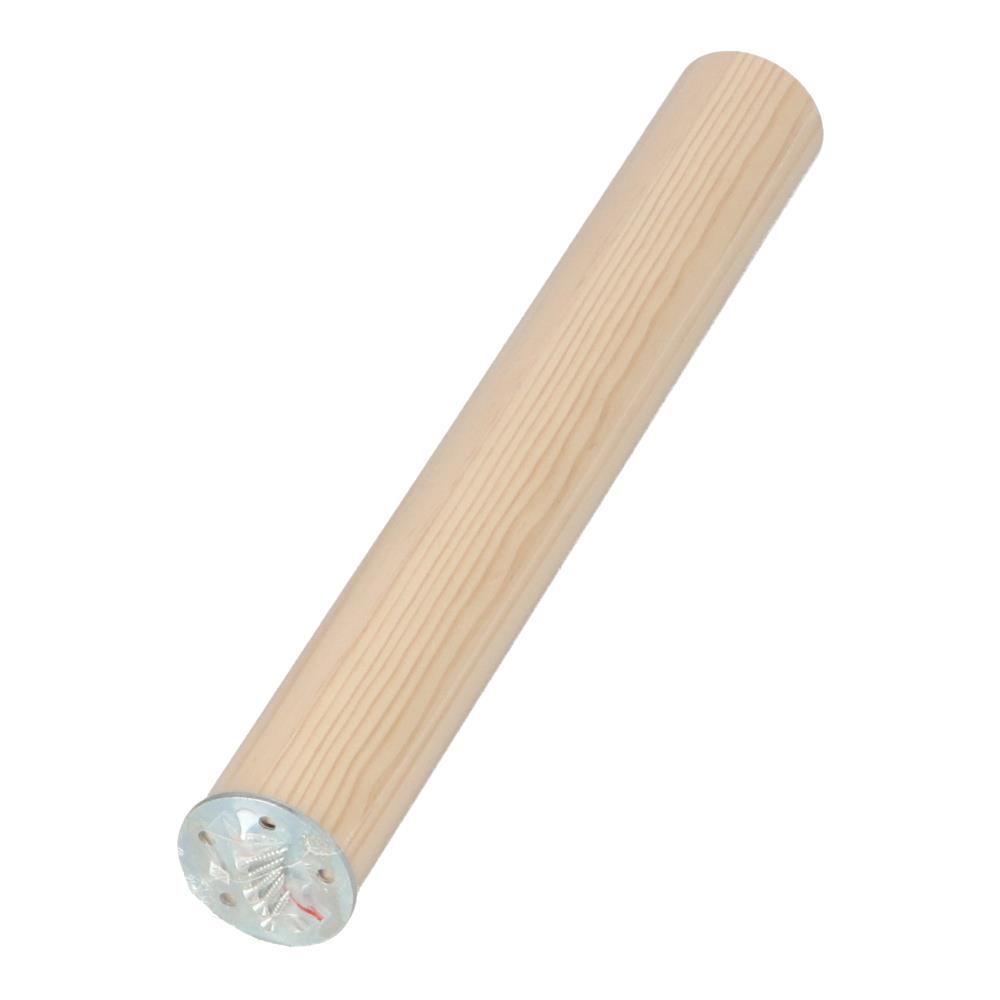 パイン脚（金具付）　６０丸×４５０ＭＭ ６０丸×４５０ｍｍ