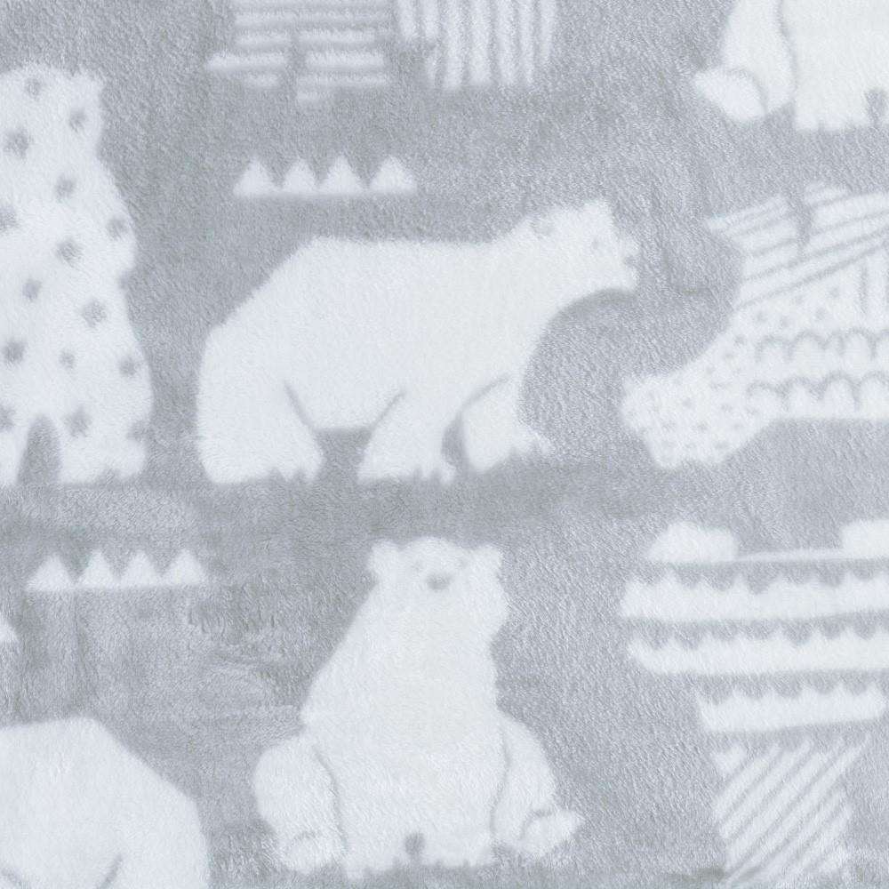 LIFELEX なめらかひざ掛け MILK 70×100クマGY クマGY