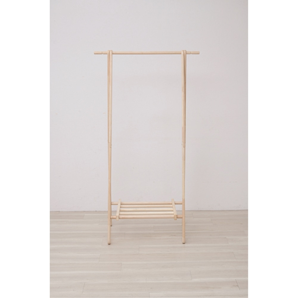 木製ハンガーラックα ナチュラル 約幅80X奥行45X高さ147.8cm ...