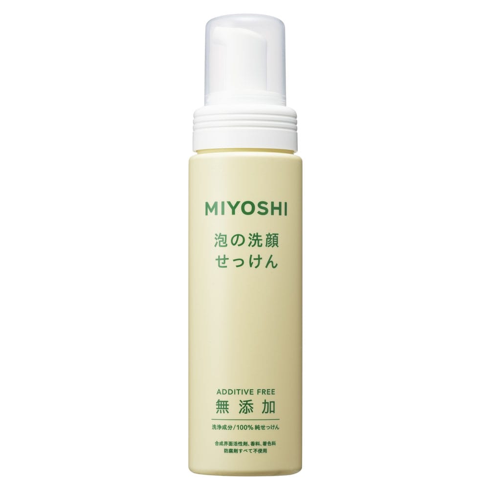 ミヨシ石鹸　無添加　泡の洗顔　本体（ポンプ）　２００ｍｌ 本体