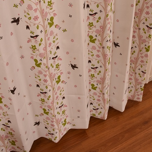 厚地カーテン　ボスカート　２枚組　幅１００×高さ１３５ｃｍ　ピンク 幅１００×高さ１３５ｃｍ　ピンク