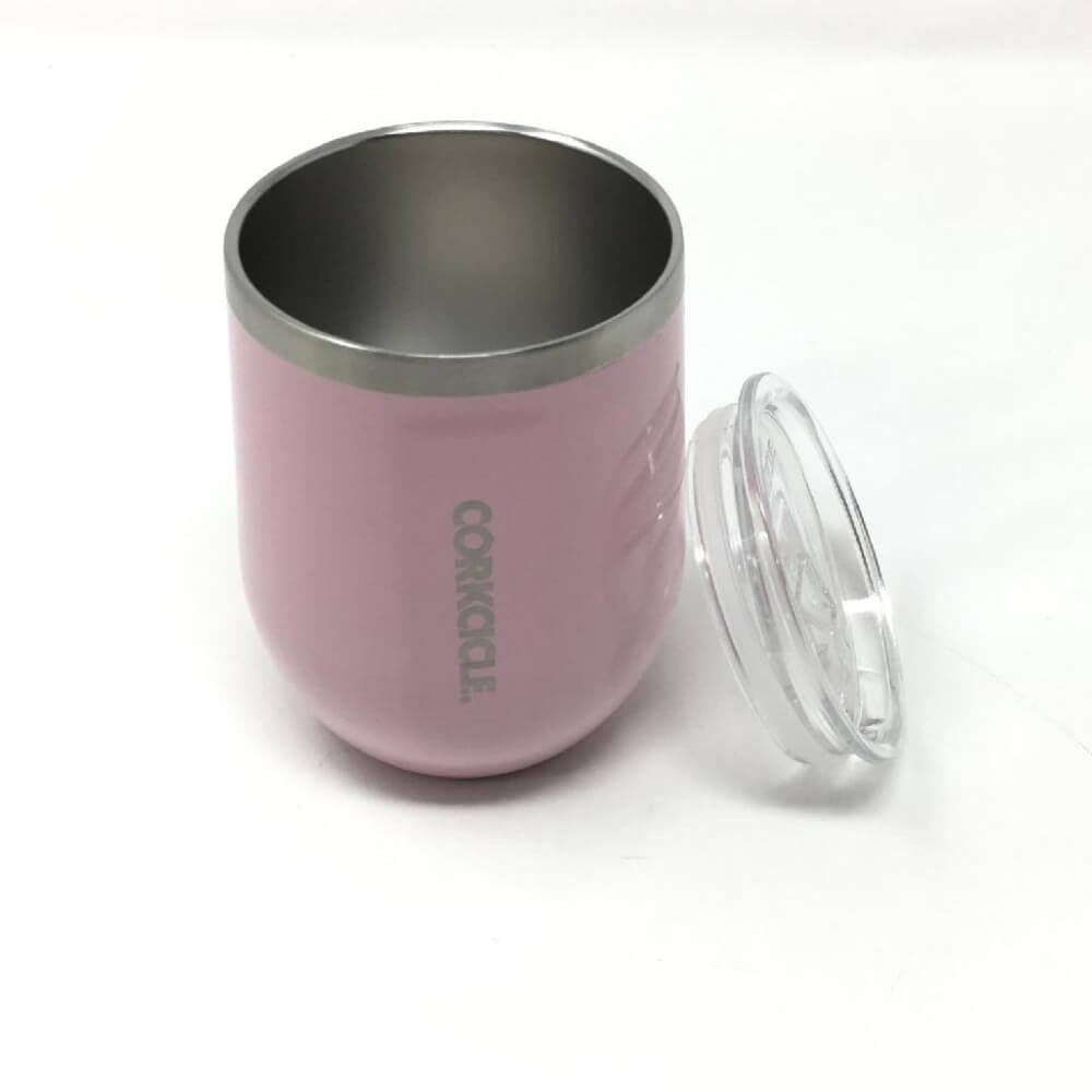 METALLIC　STEMLESS　Gunmetal　12oz　ローズクォーツ 12oz　ローズクォーツ