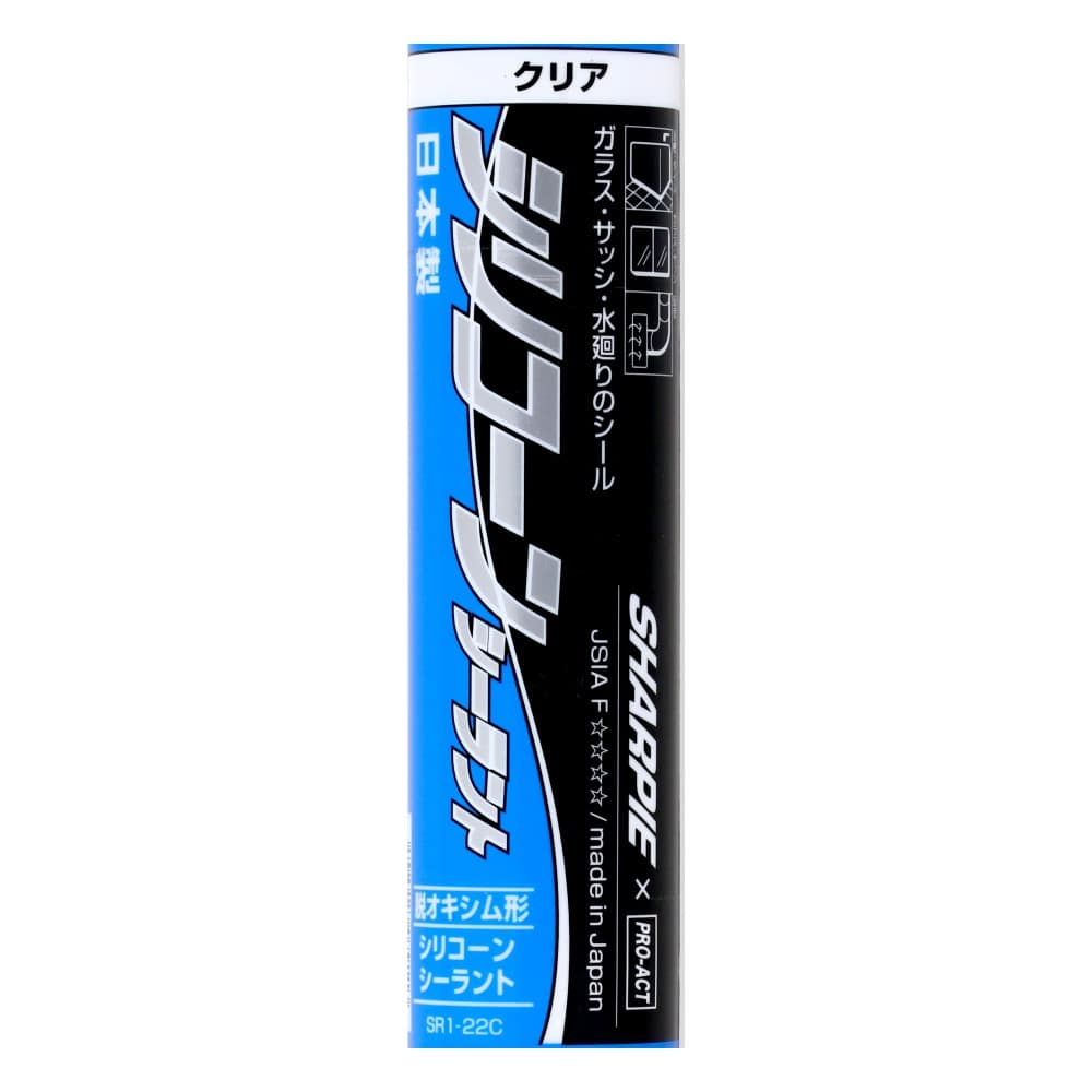 PROACT　ＰＲＯ－ＡＣＴシリコーンシーラント　３００ｍｌ　クリア クリア 1本