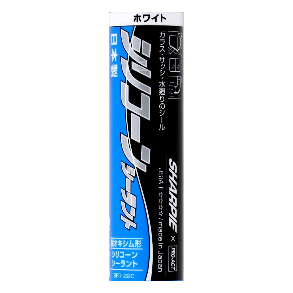 PROACT　ＰＲＯ－ＡＣＴシリコーンシーラント　３００ｍｌ　ホワイト ホワイト 1本