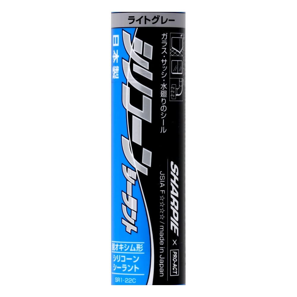PROACT　ＰＲＯ－ＡＣＴシリコーンシーラント　３００ｍｌ　ライトグレー ライトグレー 1本