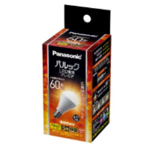 パナソニック　ＬＥＤ電球広配光６０Ｗ形Ｅ１７　ＬＤＡ７ＬＧＥ１７Ｋ６０ＥＳＷ２Ｆ LDA7LGE17K60ESW2F