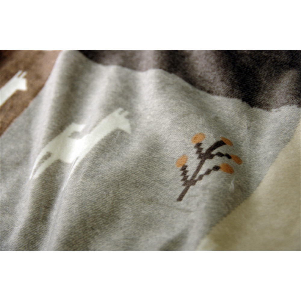 イケヒコ・コーポレーション(IKEHIKO)　こたつカバー 正方形 上掛けタイプ ギャッベ柄 ノルディック  ブラウン 約210×210cm　「シンシア 上掛」 ブラウン