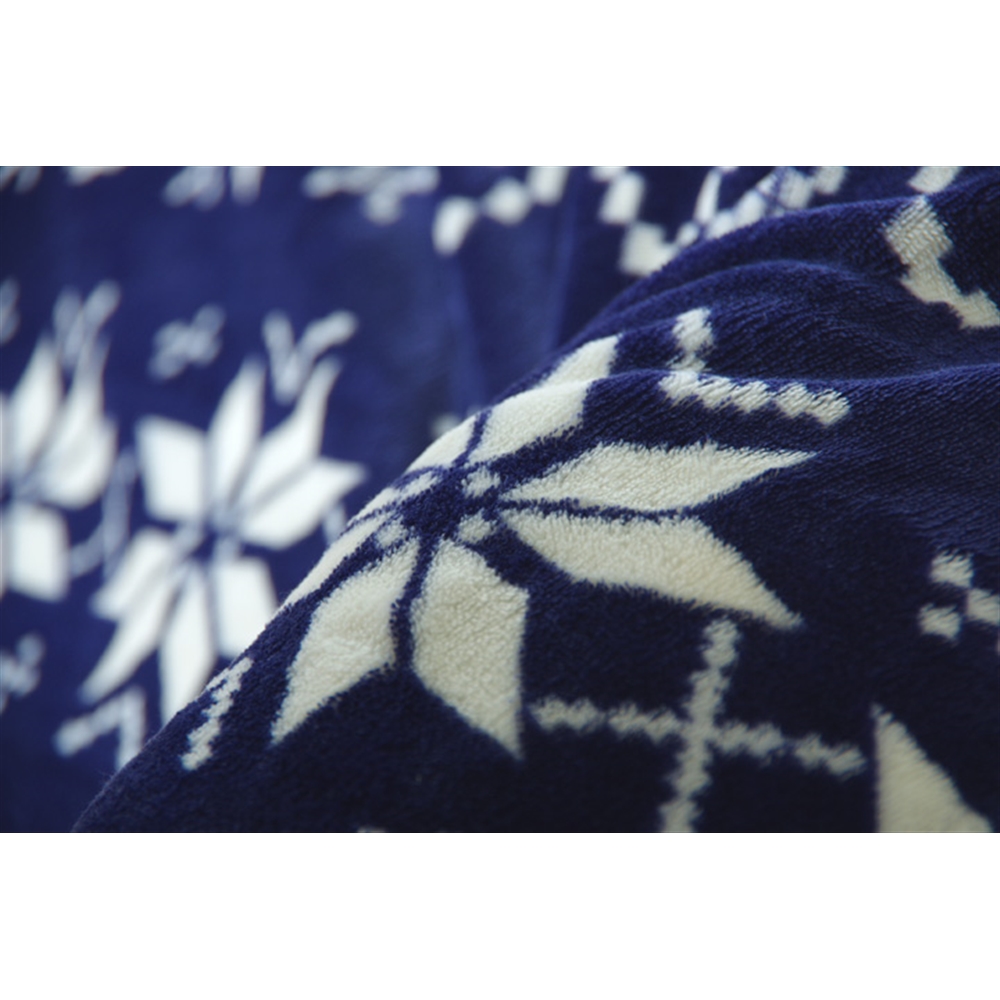イケヒコ・コーポレーション(IKEHIKO)　こたつ布団カバー 洗える 正方形 撥水 ノルディック柄 ネイビー 約195×195cm