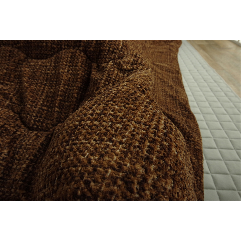 イケヒコ・コーポレーション(IKEHIKO)　こたつ布団 正方形 ずれないひも付き無地調 ブラウン 約190×190cm　「ノート 薄掛」 ブラウン