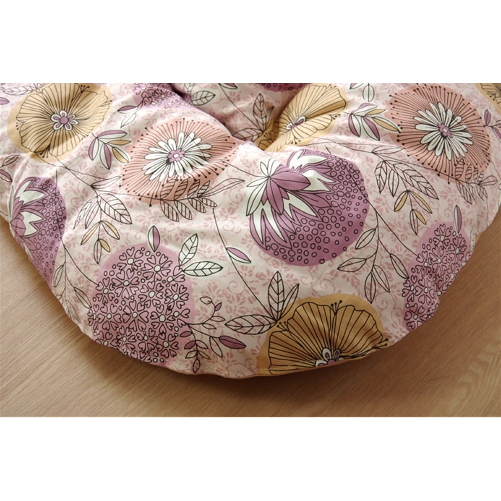 イケヒコ・コーポレーション(IKEHIKO)　こたつ布団 正方形 国産 花柄 掛け単品 ピンク 約205×205cm　「アリス 掛」 ピンク