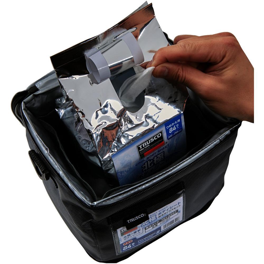 トラスコ中山　ＴＲＵＳＣＯ　クール汗拭きクロス　北極ボディシート　ＣＳＨ８４