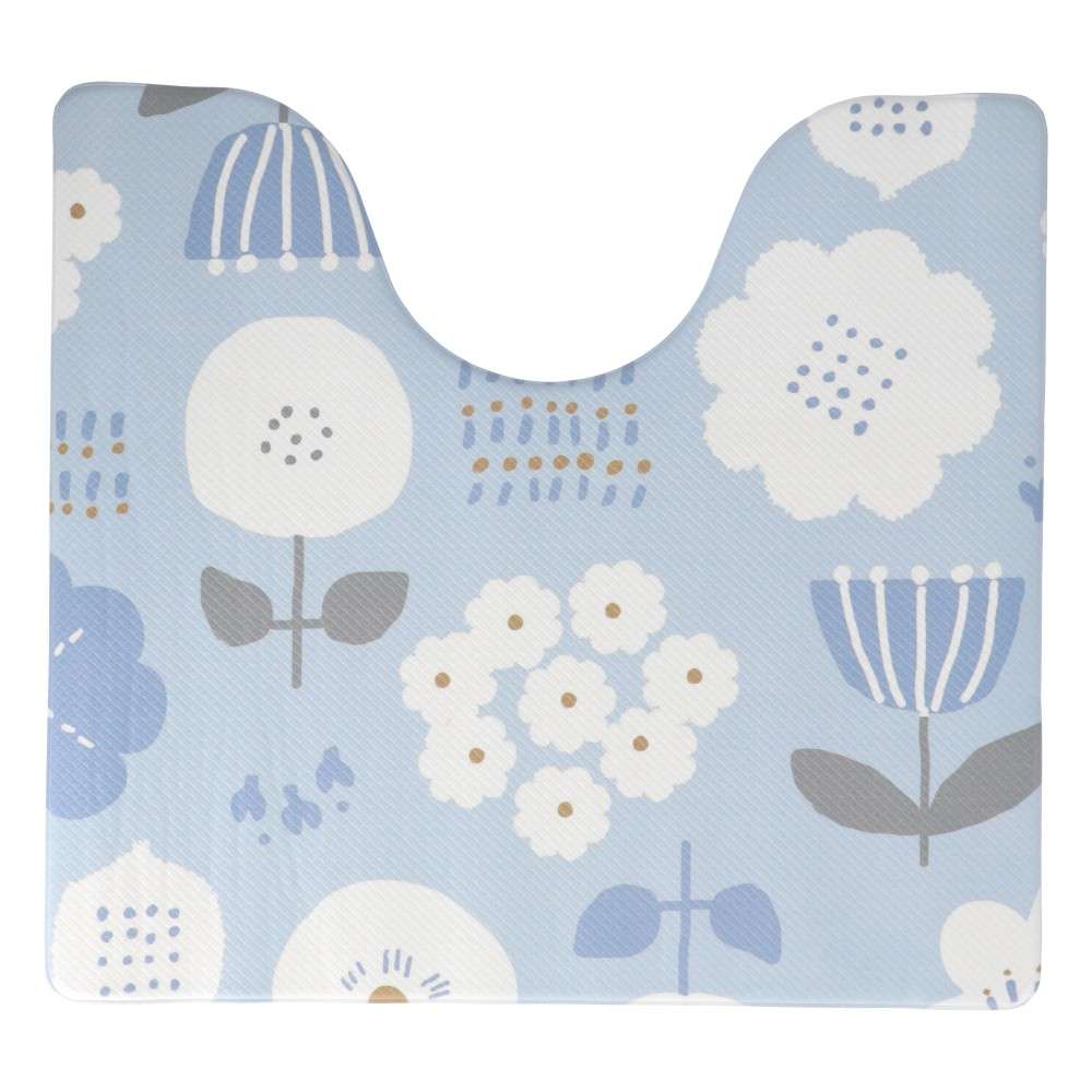 LIFELEX　拭けるＰＶＣトイレマット　ＳＬ２１－１３６６　フラワーＧＹ フラワーＧＹ