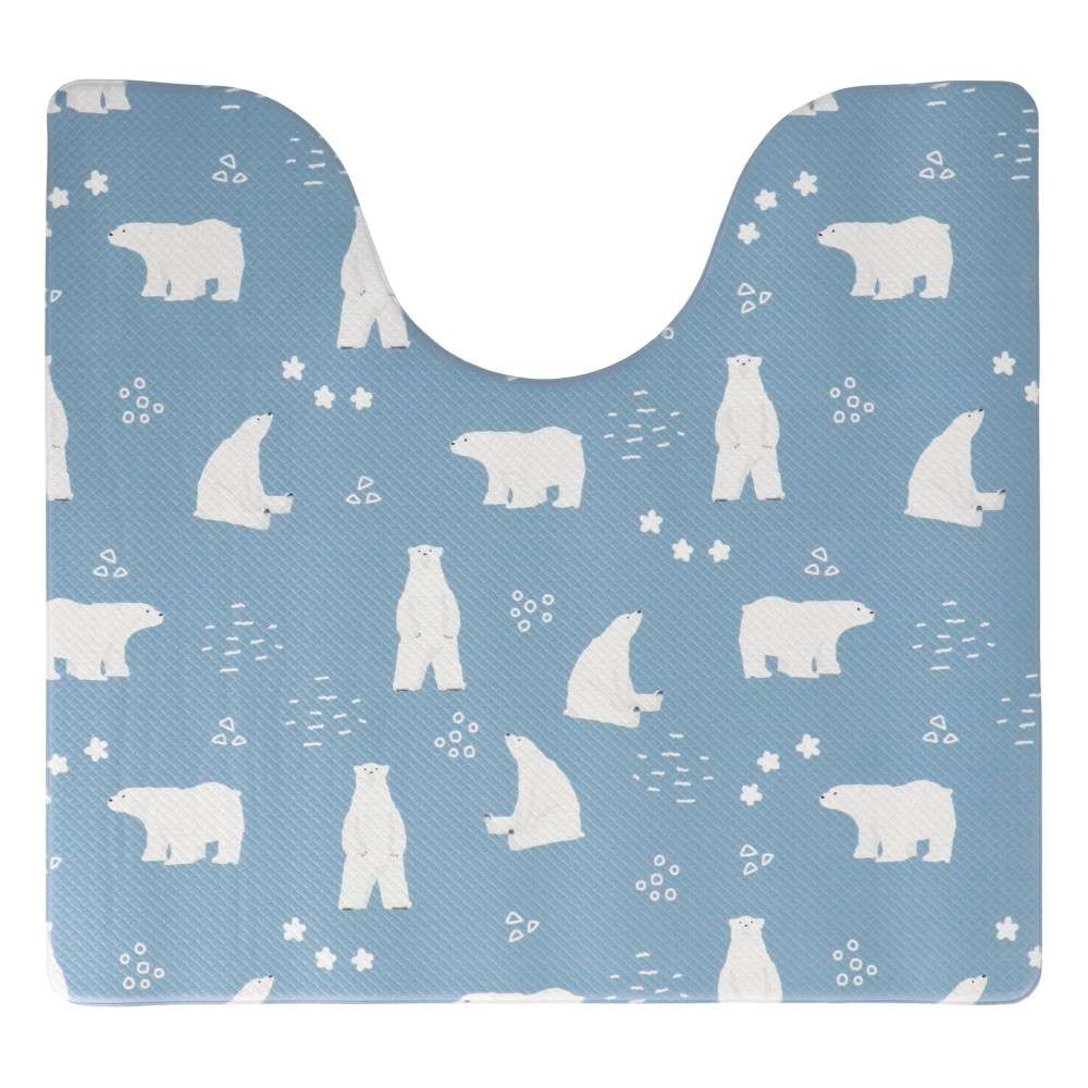 LIFELEX　拭けるＰＶＣトイレマット　ＳＬ２１－１４３４　シロクマ シロクマ