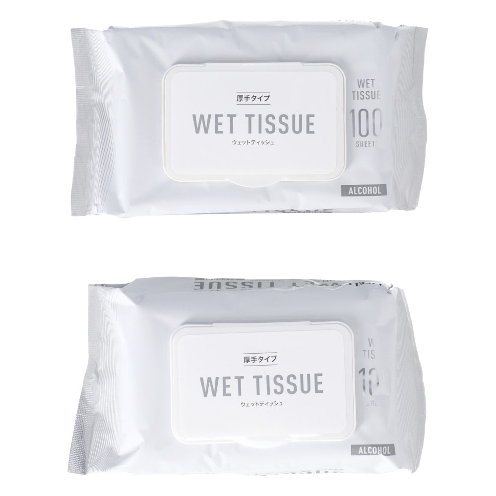 LIFELEX　除菌ウェット　アルコール蓋付き　１００枚入×２Ｐ アルコール蓋付き　１００枚入×２Ｐ