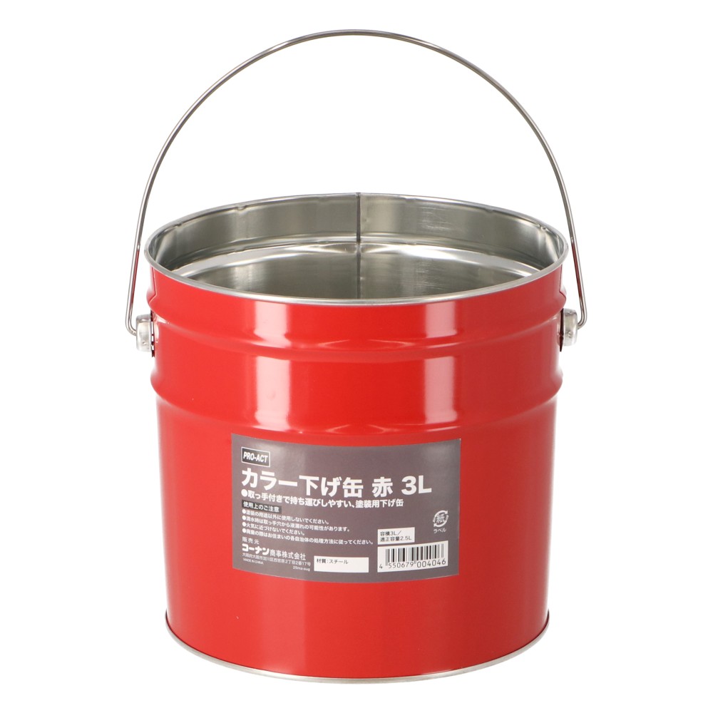 PROACT　カラー下げ缶赤　３Ｌ