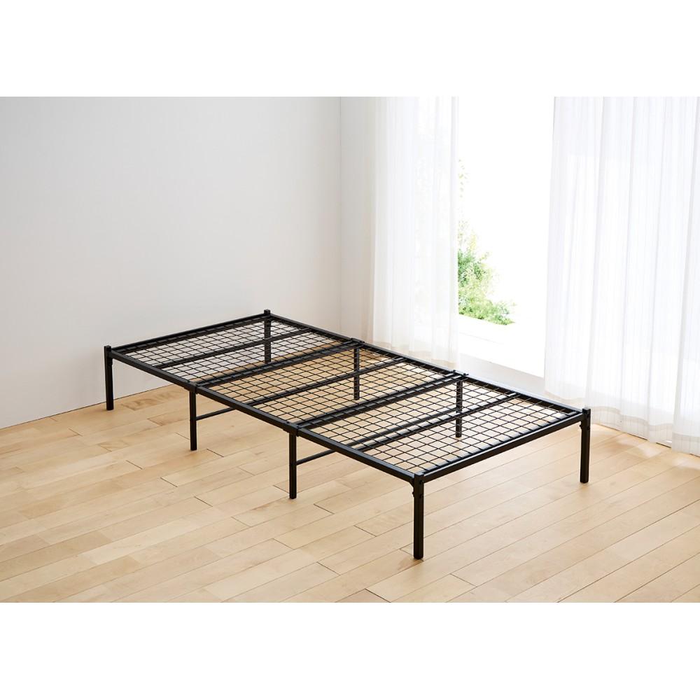 LIFELEX　メッシュパイプベッド　ＢＫ　９５１９５－３０ ブラック 単品