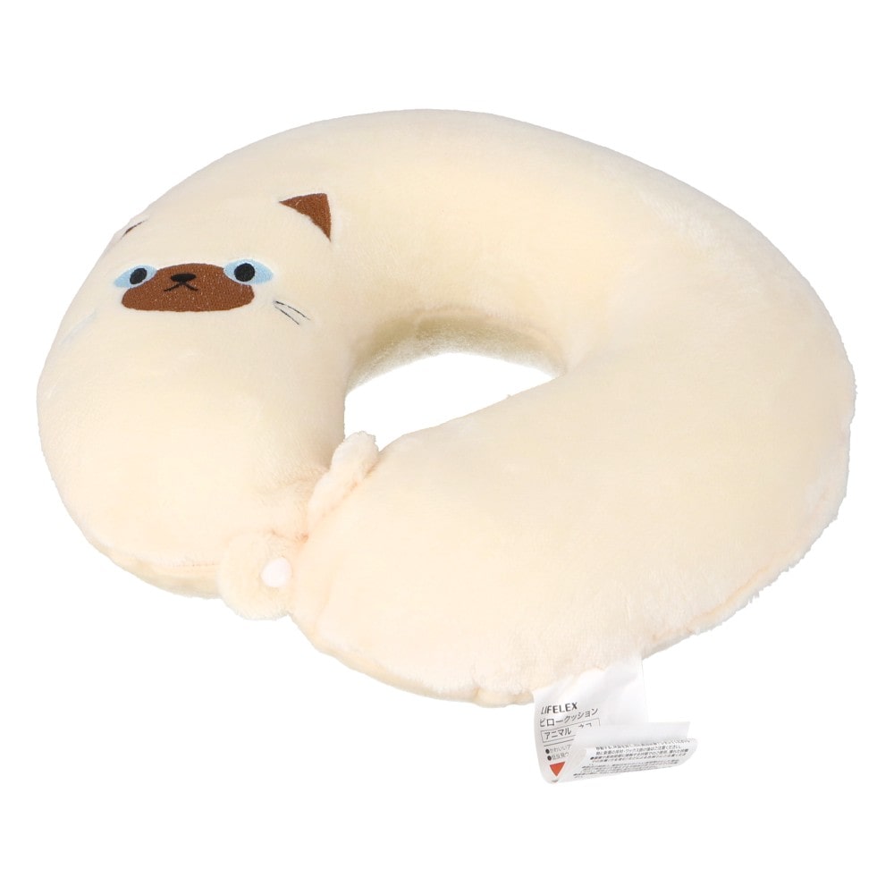 LIFELEX　ピロークッションアニマル　ネコ　シャム　３０×３０ シャム