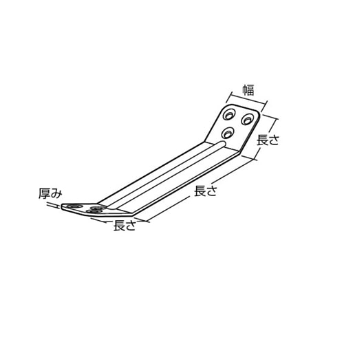 マイスト取付金具　フラット６０９３ シルバー