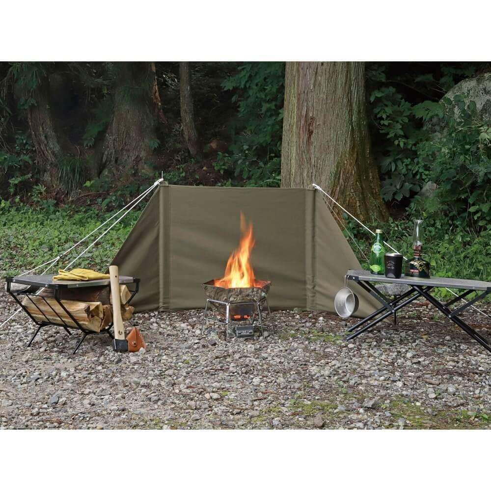 FIRE PROOF 焚火ウインドスクリーン〈170〉(オリーブ) UP-2710 オリーブ