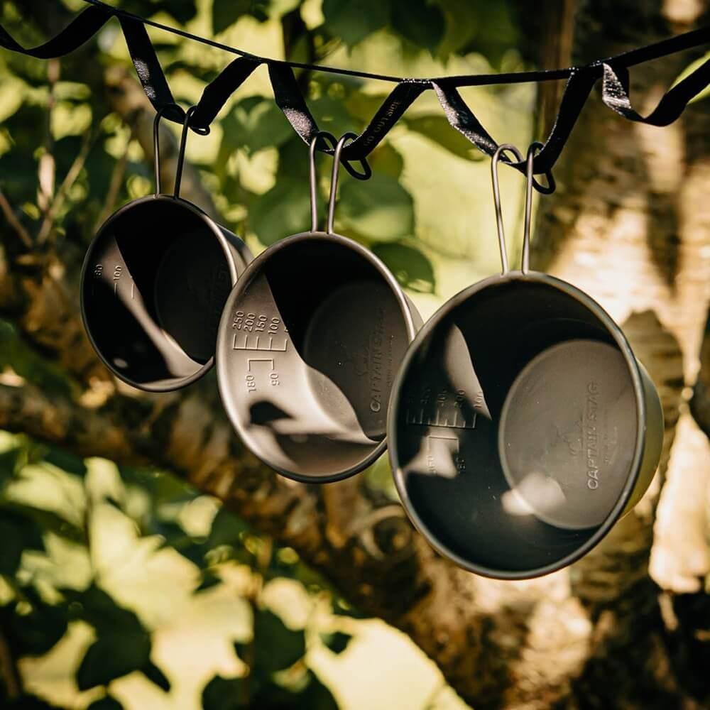 ステンレス カラーシェラカップ210ml(オキツモブラック) UH-0068 210ml