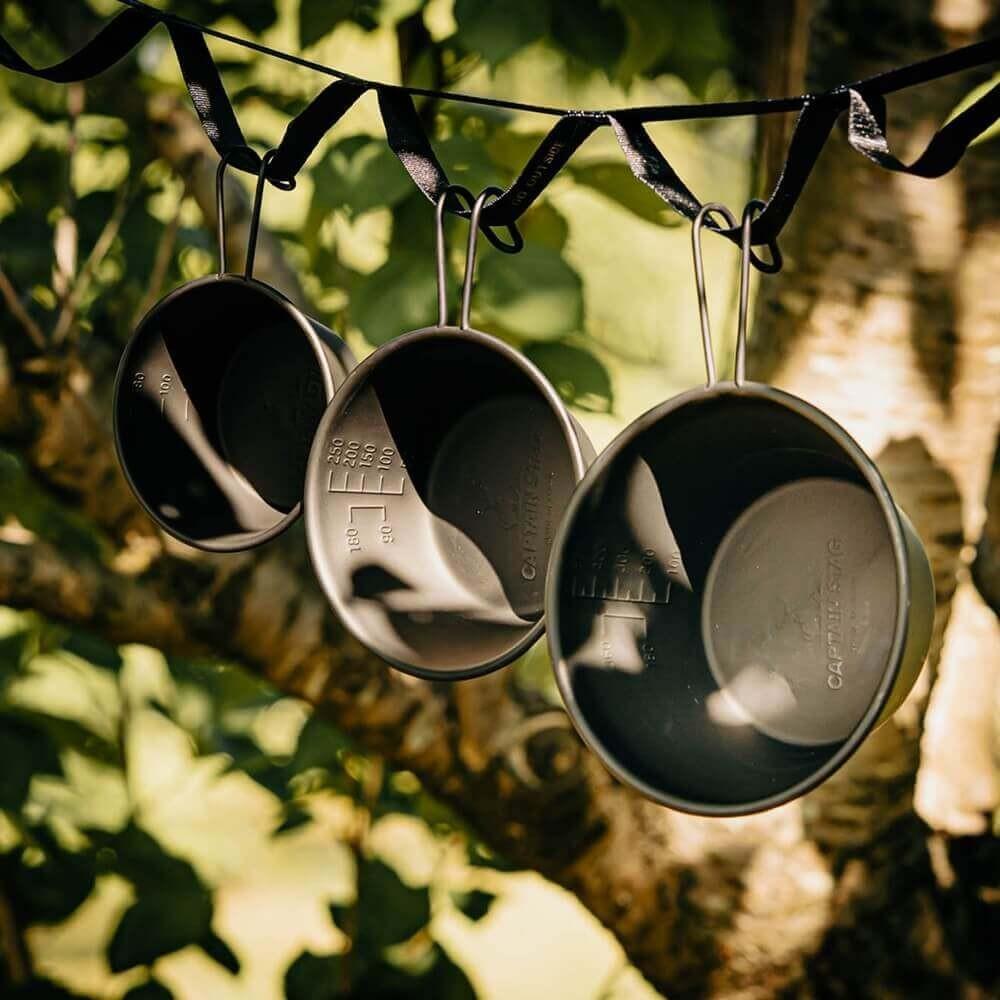 ステンレス カラーシェラカップ630ml(オキツモブラック) UH-0070 630ml