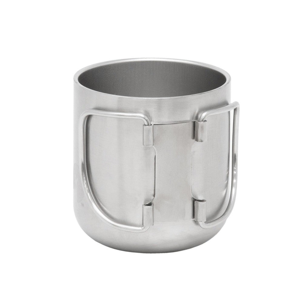 CS 真空折りたたみハンドルマグカップ300(シルバー) UE-3595 300（シルバー）