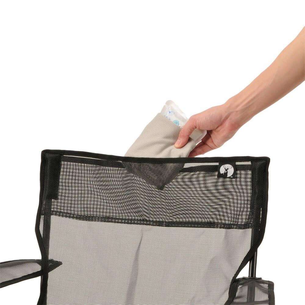 クールメッシュ リラックスラウンジチェア(ブラック) UC-1887 ブラック