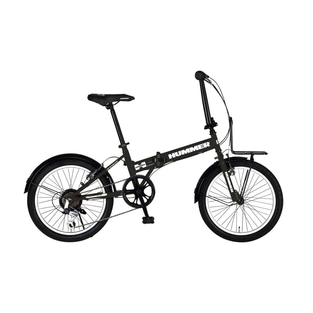 ２０インチ　FDB206 TANK-G　折りたたみ自転車　外装6段　ブラック ブラック