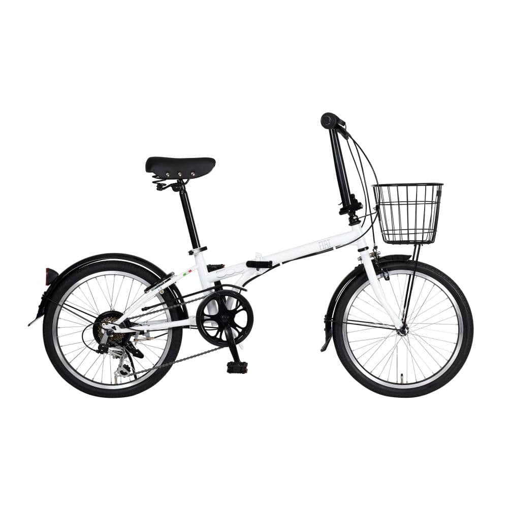 ２０インチ　FDB206　フォールディングバイク　外装6段　ホワイト ホワイト