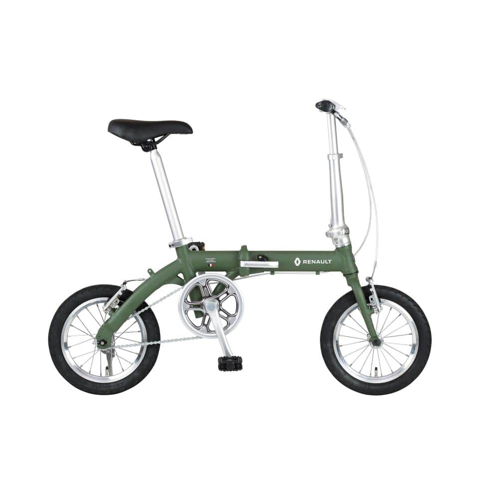 １４インチ　LIGHT8　軽量折りたたみサイクル　　オリーブ グリーン